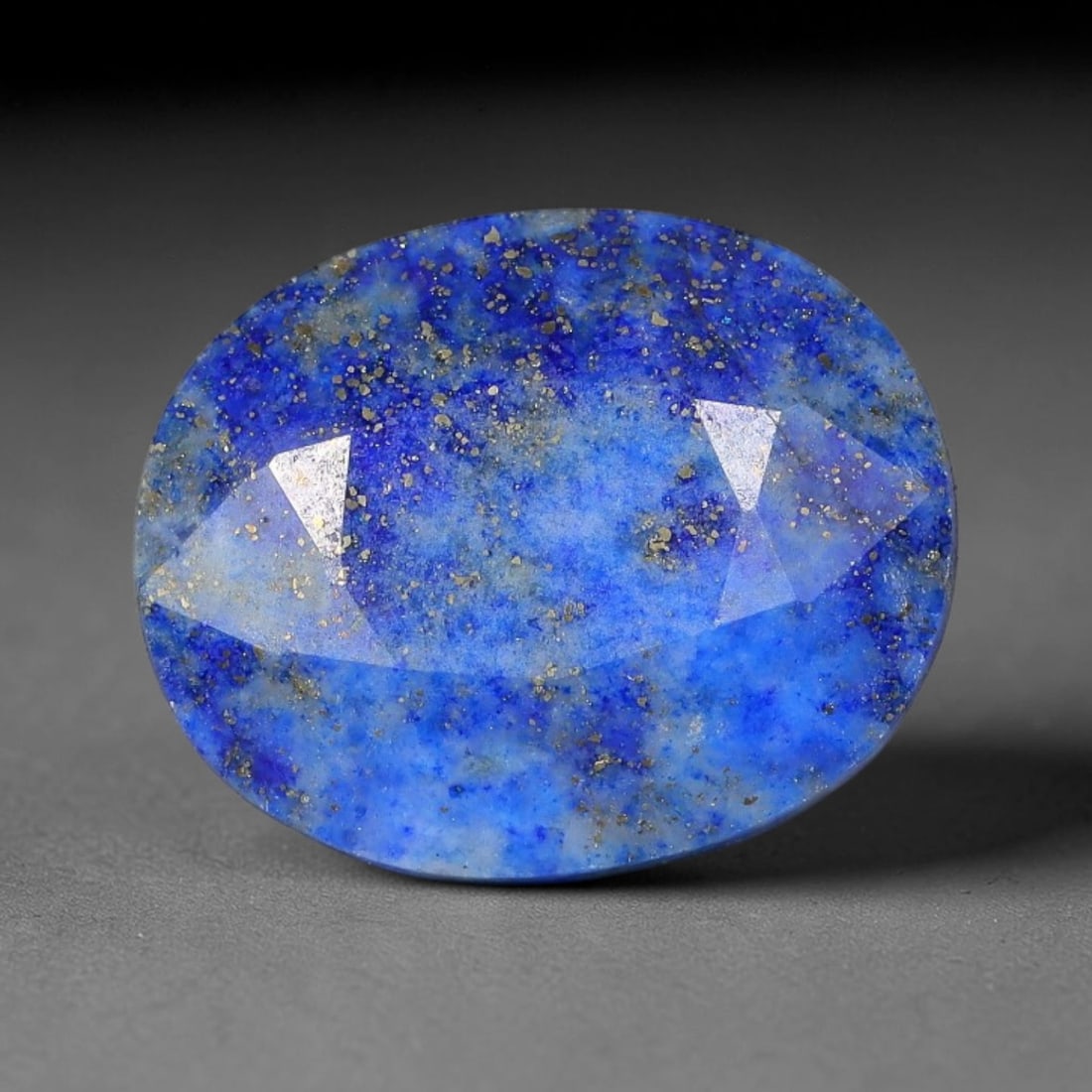 6.36 Carats Natural Deep Blue Lapis Lazuli Loose Gemstone, 10ZQ: This genuine natural lapis lazuli displays rich saturated royal blue coloration mixed with pale mineral veining formed through natural geological mineral formation. Fine native mineral flecks and subt