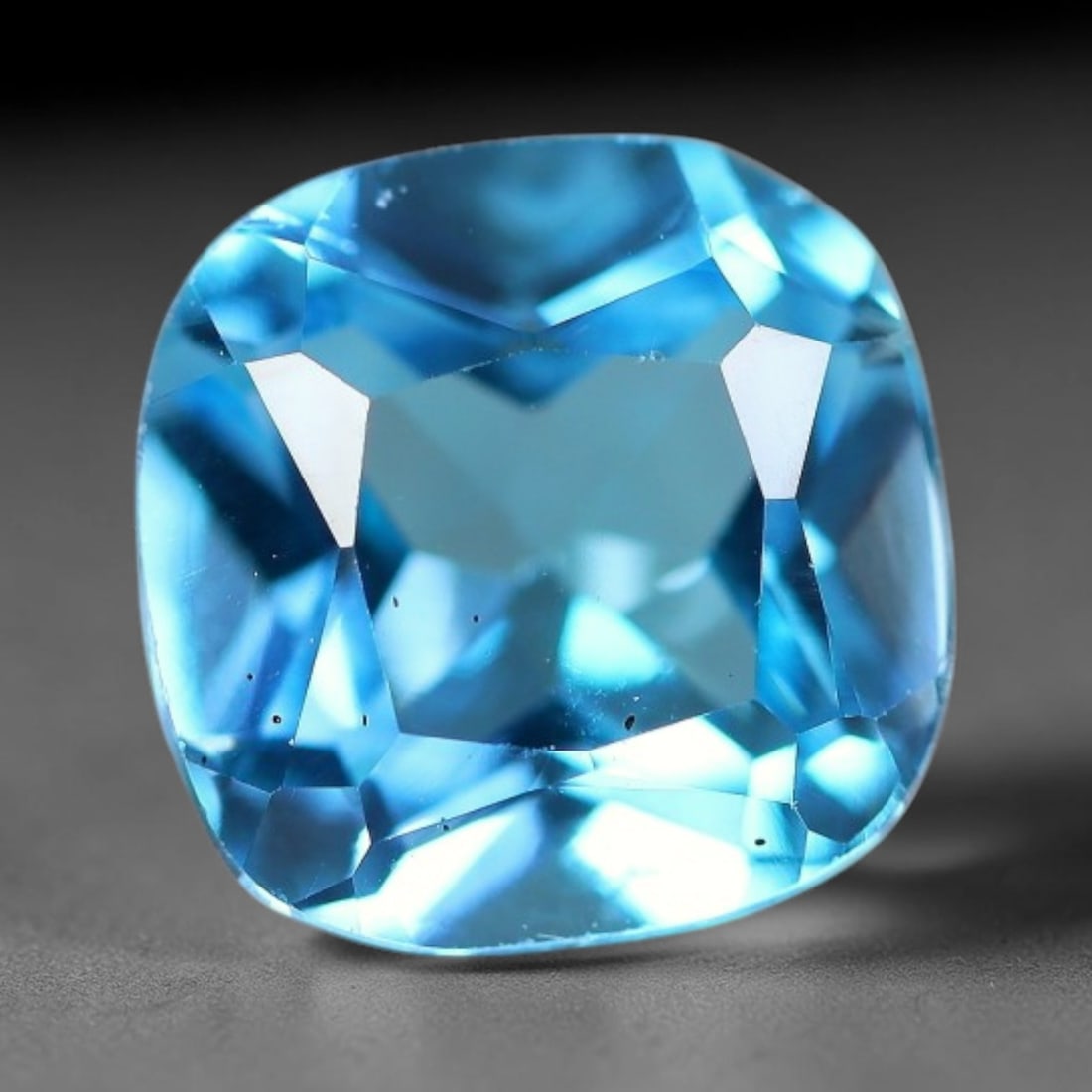 3.42 Carats Natural Swiss Blue Topaz Loose Gemstone, 2WP: This genuine natural swiss blue topaz displays consistent saturated blue coloration inherent to unprocessed natural mineral specimens. Formed through natural geological formation, the stone carries su