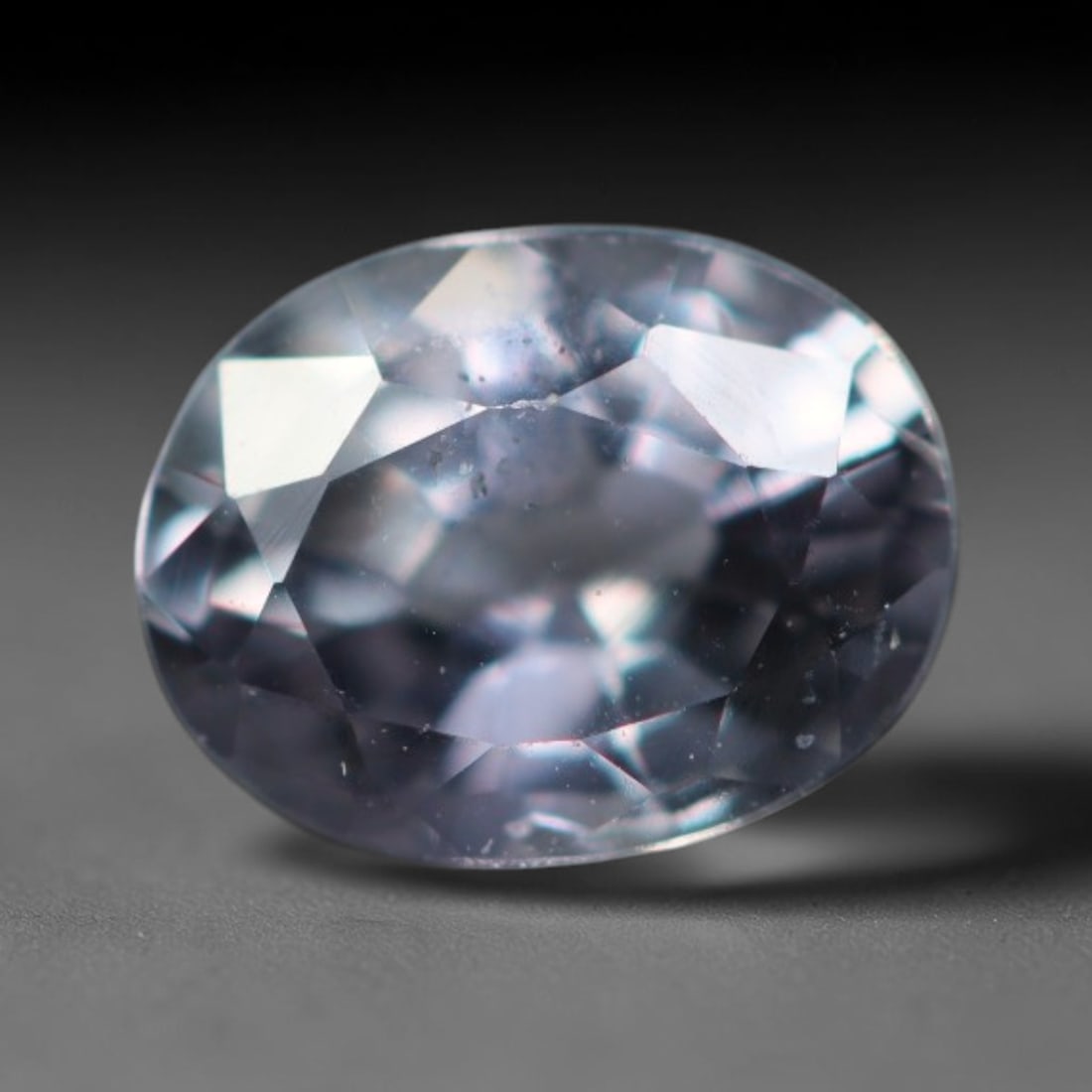 0.40 Carats Natural Pale Lavender Sapphire Loose Faceted Gemstone, 15XM: Natural soft pale lavender corundum sapphire finely faceted loose gemstone, multi-brilliant cut enhances soft light sparkle and showcases subtle muted lilac coloration. Tiny natural mineral pinpoint i