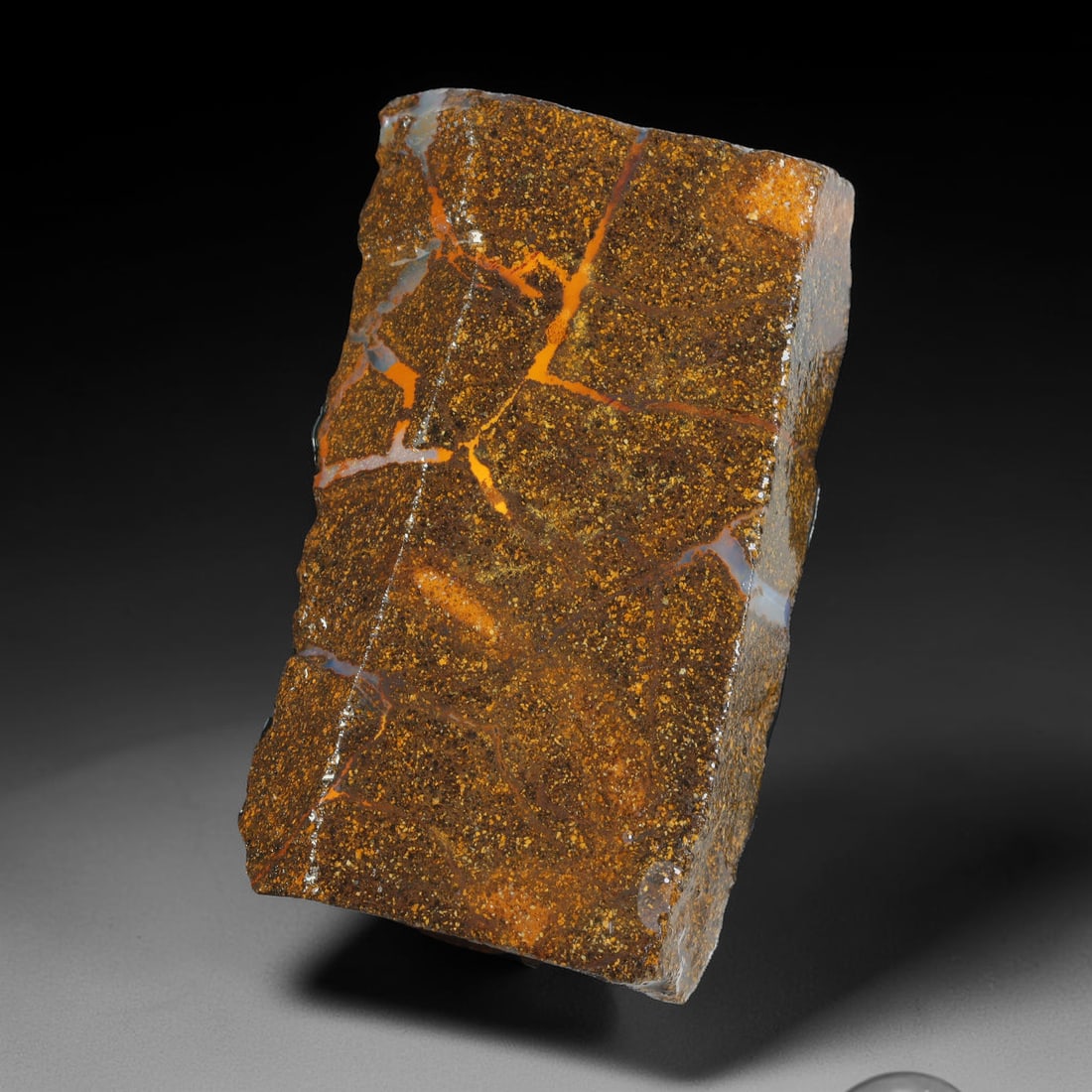 85.73ct Natural Australian Queensland Boulder Opal Sliced Slab Cutting Rough, 50YL (1 of 2)