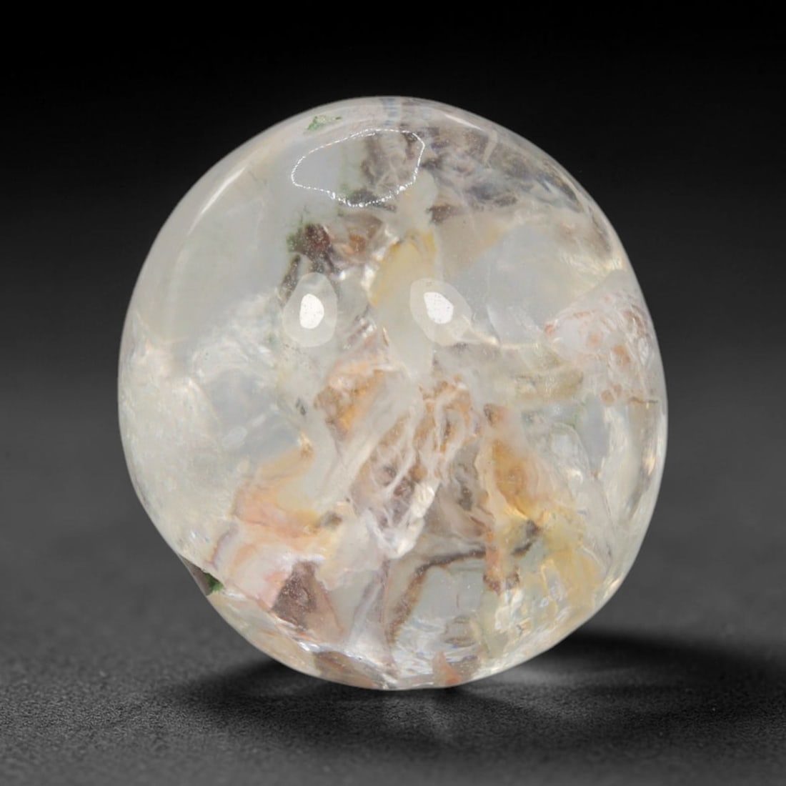 47.90 Carats Multi-Inclusion Phantom Quartz Oval Cabochon - Natural Brazilian Stone, 94XB (1 of 2)