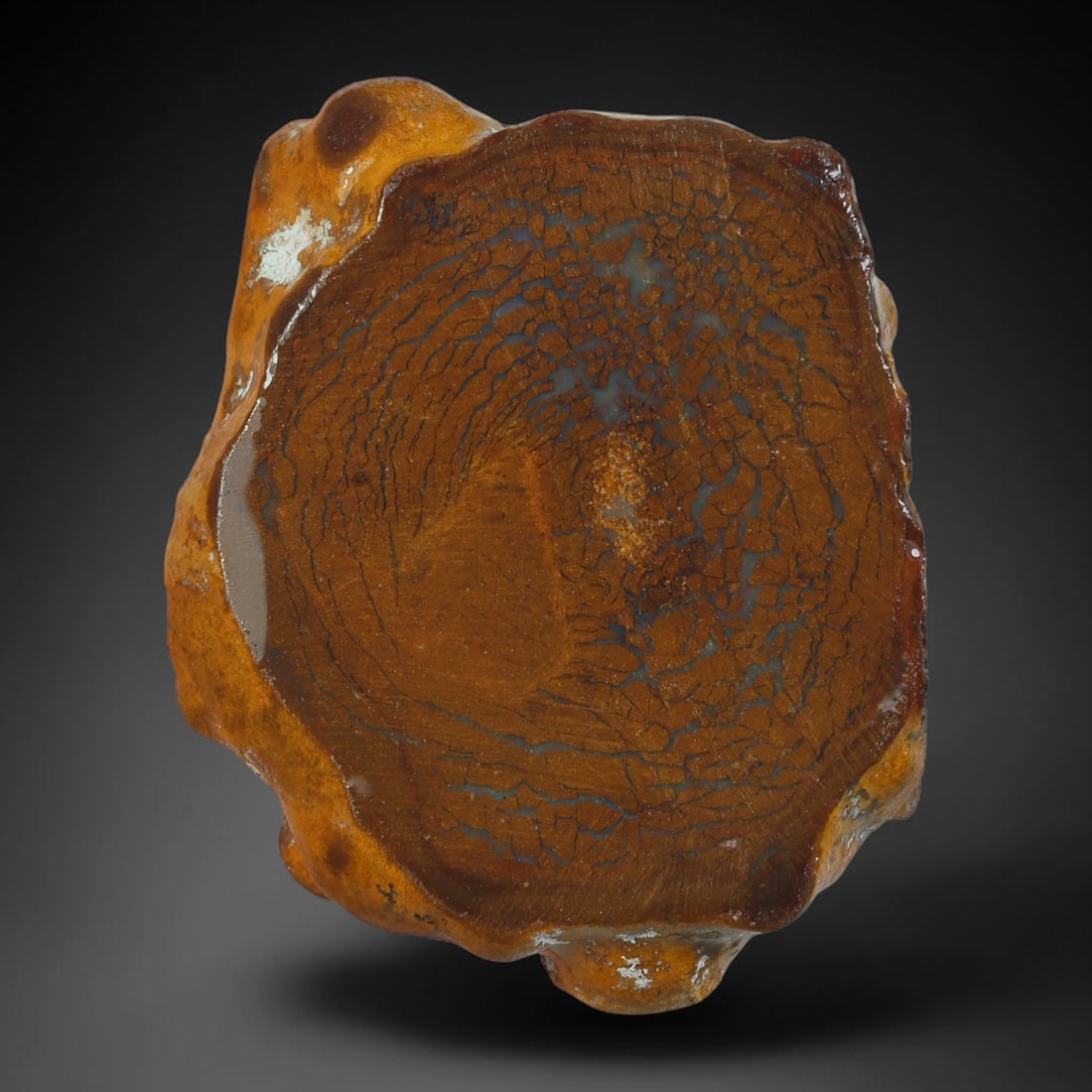 35.53ct Natural Australian Queensland Boulder Opal Sliced Slab Cutting Rough, 95YL (1 of 2)