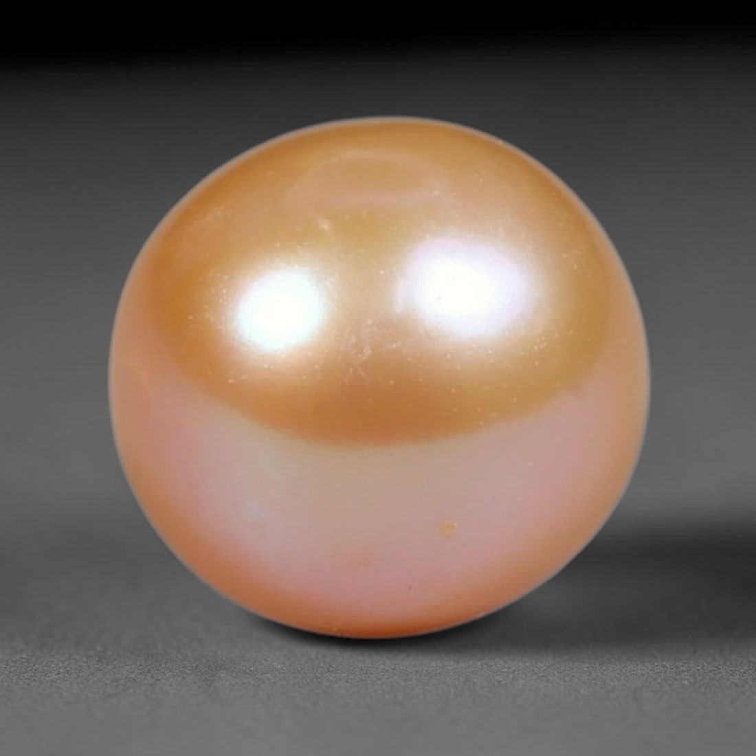 3.37ct Natural Round Freshwater Peach Pink Pearl Loose Gemstone 7.8mm, 36XA (1 of 1)