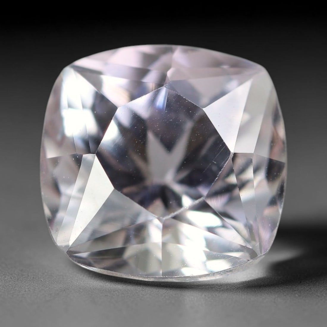 7.25 Carats Natural Pale Pink Kunzite Loose Gemstone, 65WJ: This genuine natural kunzite carries soft pale pink tonal hues formed through long-term natural geological mineral crystallization. Fine tiny internal mineral flecks and faint natural crystalline mark