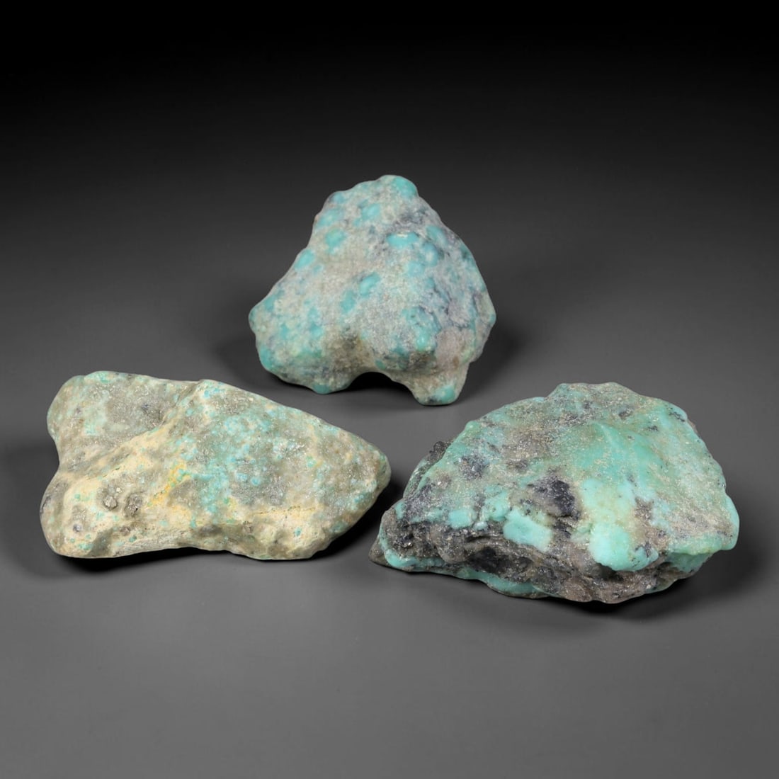 132ct Natural Kingman Turquoise Rough - Arizona USA, 63YR: This is a natural, unpolished Kingman turquoise rough specimen from Arizona, USA, with subtle greenish-blue hues visible within a naturally weathered host matrix. The stone retains its completely unmo