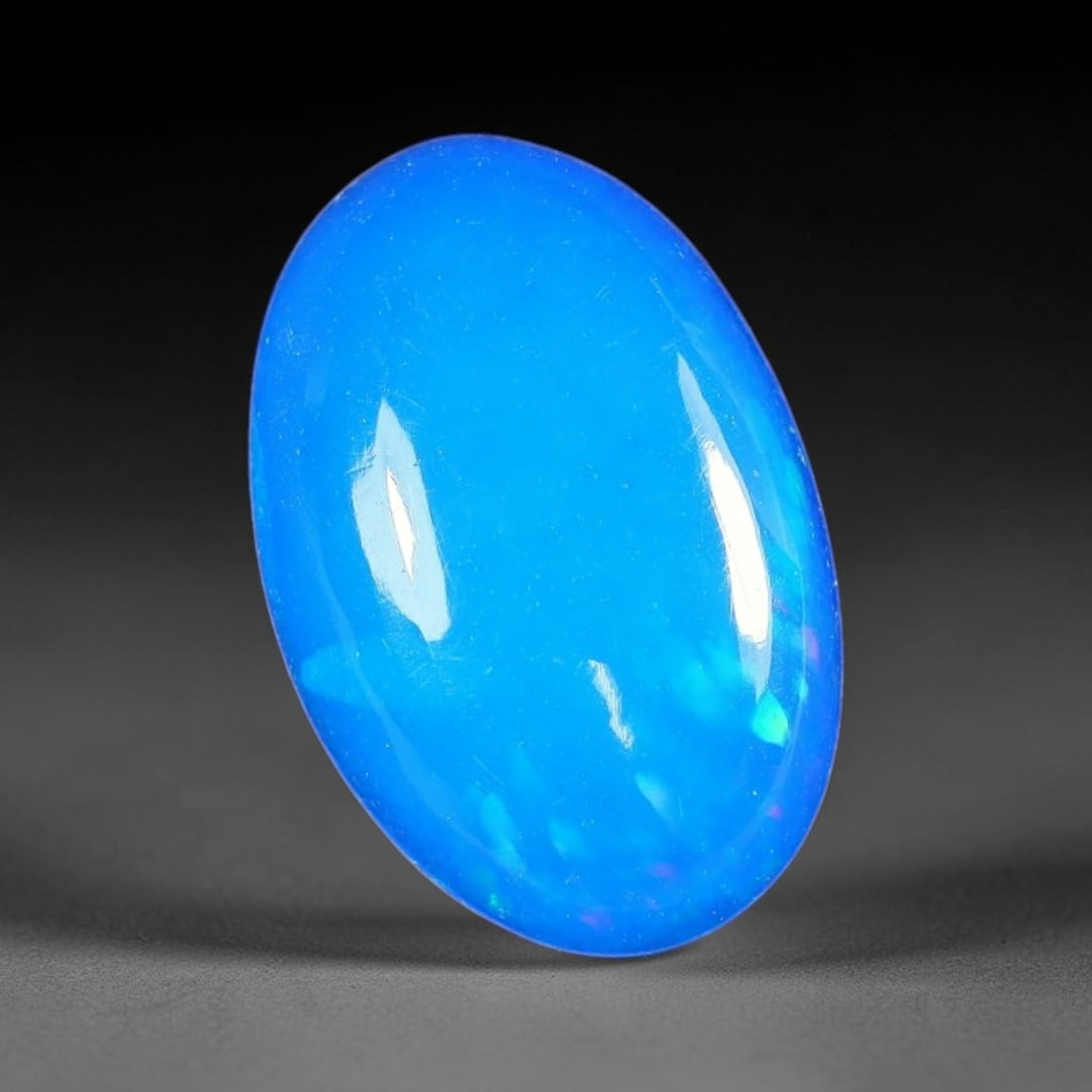2.76ct Natural Ethiopian Welo Blue Fire Opal Loose Gemstone, 59XX (1 of 1)