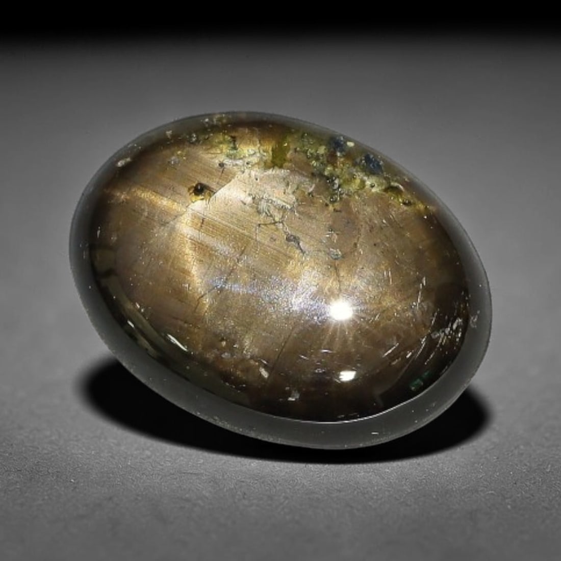 3.77ct Natural Siamese 6-Ray Black Star Sapphire Loose Gemstone, 51WW (1 of 1)