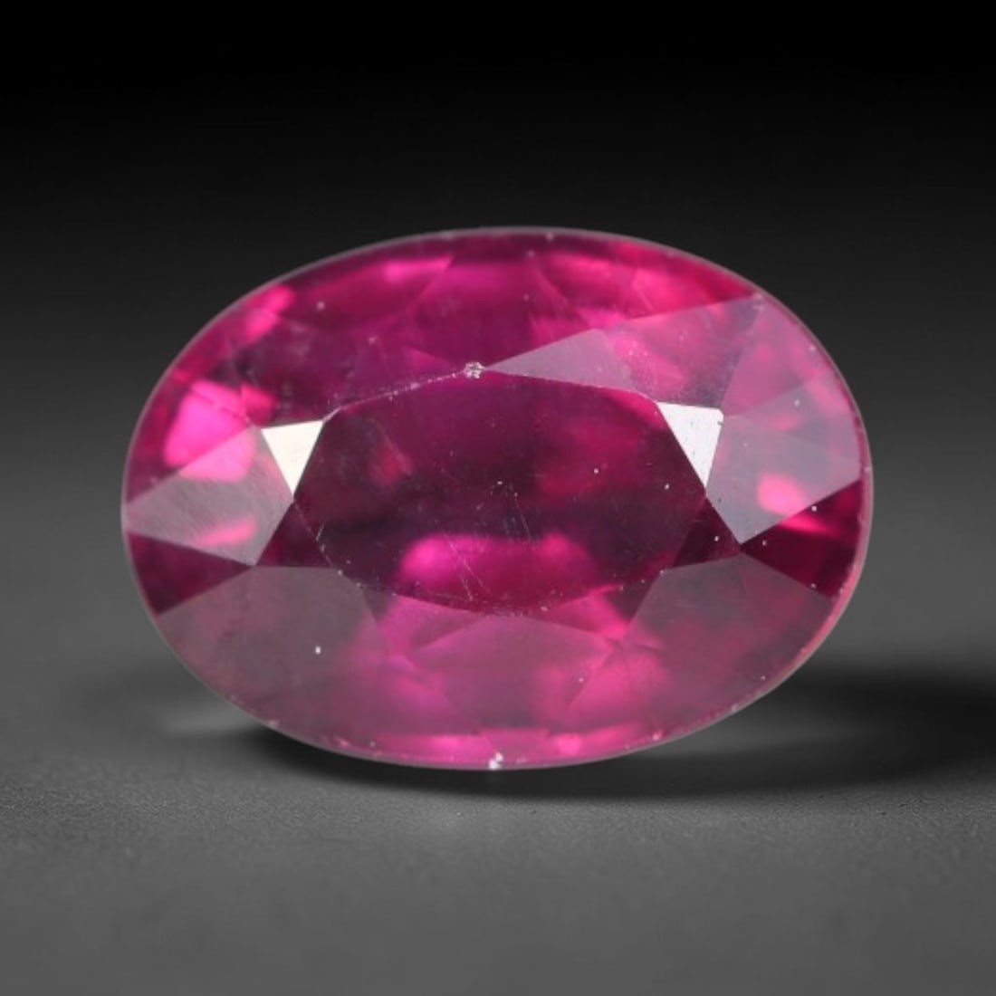 1.40 Carats Natural Rich Magenta Red Garnet Oval Faceted Loose Gemstone, 39WW: This garnet originates from natural geological mineral deposits and undergoes precise faceting and high-gloss reflective polishing via professional lapidary craftsmanship. Minute pinpoint mineral spec