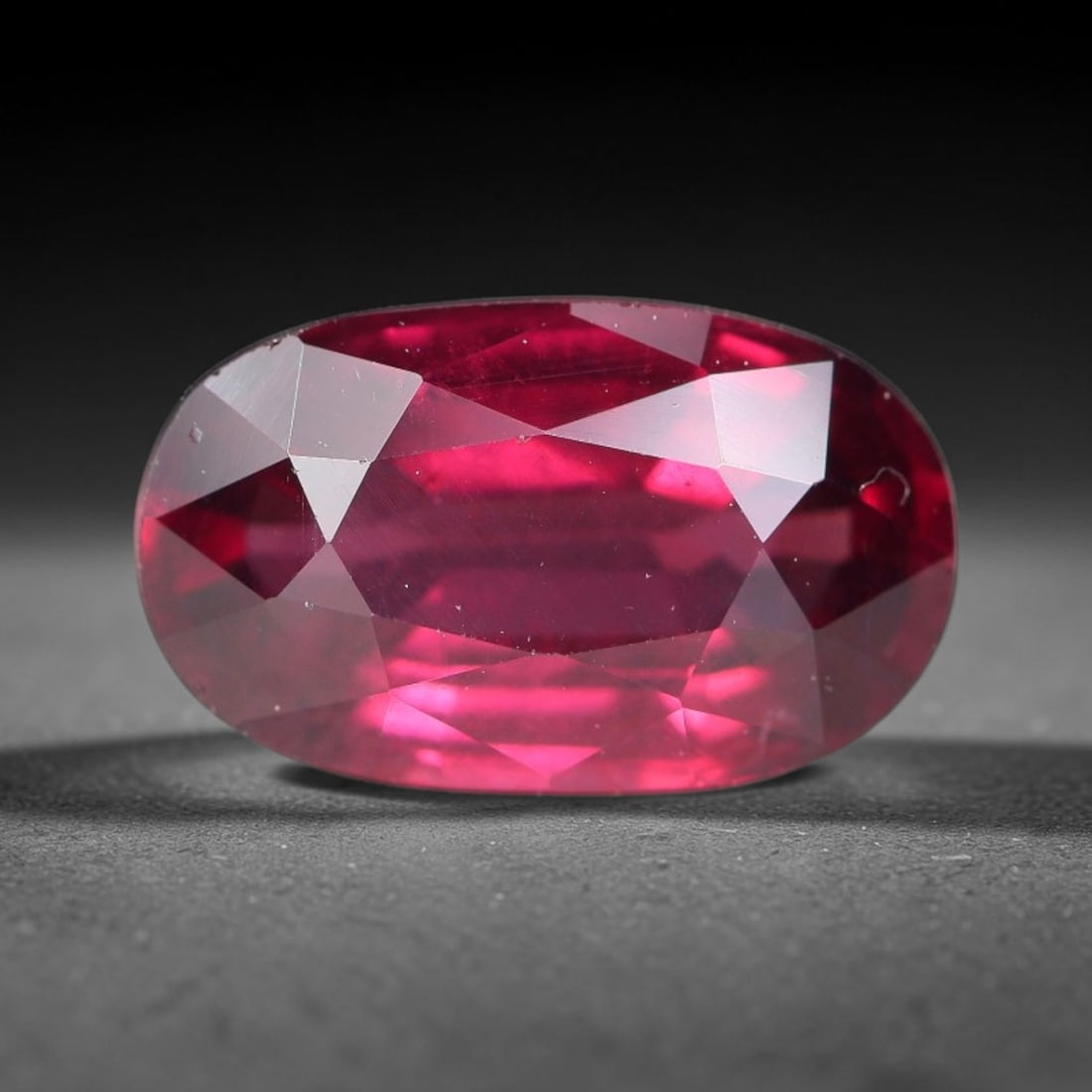 2.82 Carats Natural Deep Burgundy Red Garnet Oval Faceted Loose Gemstone, 69WY: This timeless oval faceted garnet boasts a luxuriously deep burgundy red tone that glows with vivid crimson fire across its precisely polished reflective facets. Fine natural micro mineral specks are 