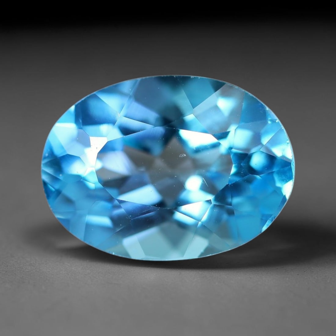7.27 Carats Natural Swiss Blue Topaz Loose Gemstone, 96WJ: This genuine natural swiss blue topaz displays consistent saturated blue coloration inherent to unprocessed natural mineral specimens. Formed through natural geological formation, the stone carries su