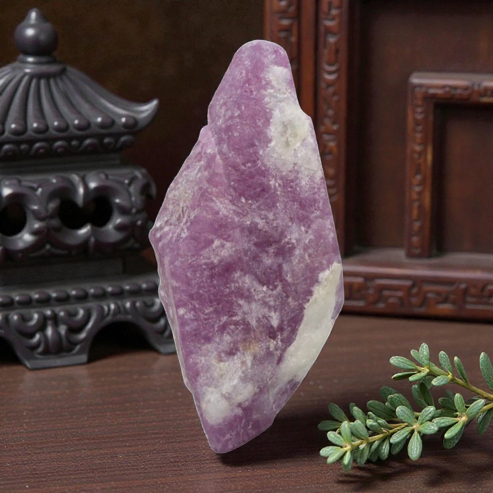 18.19ct Natural Mauritania Ruby Rough (Unheated), 79XA: This unheated Mauritania ruby rough is a striking natural crystal specimen, featuring a rich, saturated magenta hue with subtle purple undertones that deepen toward the core. The rough's rugged, natur