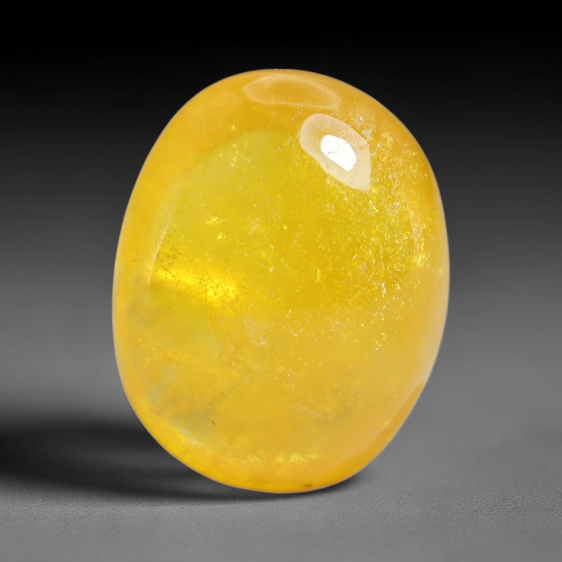 5.98 Carats Natural Madagascar Yellow Sapphire Cabochon Loose Gemstone, 90XY (1 of 1)