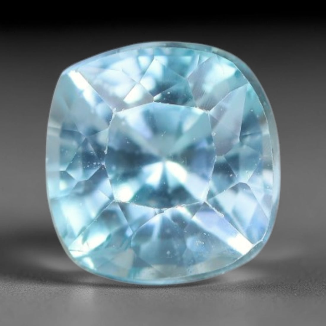 1.03 Carats Natural Sky Blue Zircon Faceted Loose Gemstone, 25WW: This zircon is extracted from natural crustal mineral deposits and processed with accurate faceting and bright reflective polishing under professional lapidary standards. Tiny natural internal pinpoin