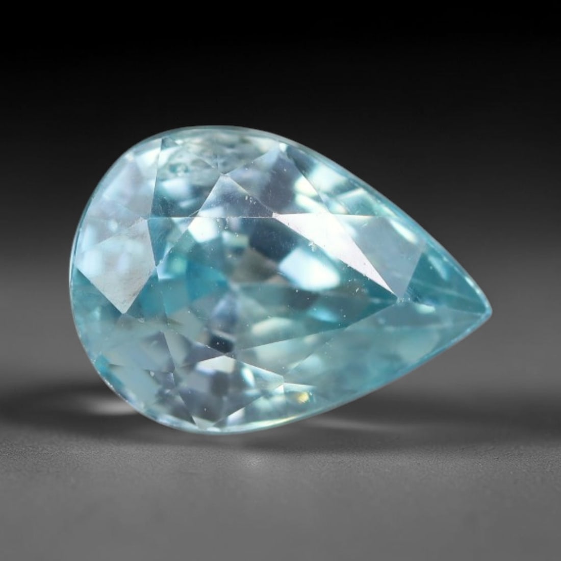 1.77 Carats Natural Sky Blue Zircon Faceted Loose Gemstone, 26WW: This zircon is extracted from natural crustal mineral deposits and processed with accurate faceting and bright reflective polishing under professional lapidary standards. Tiny natural internal pinpoin