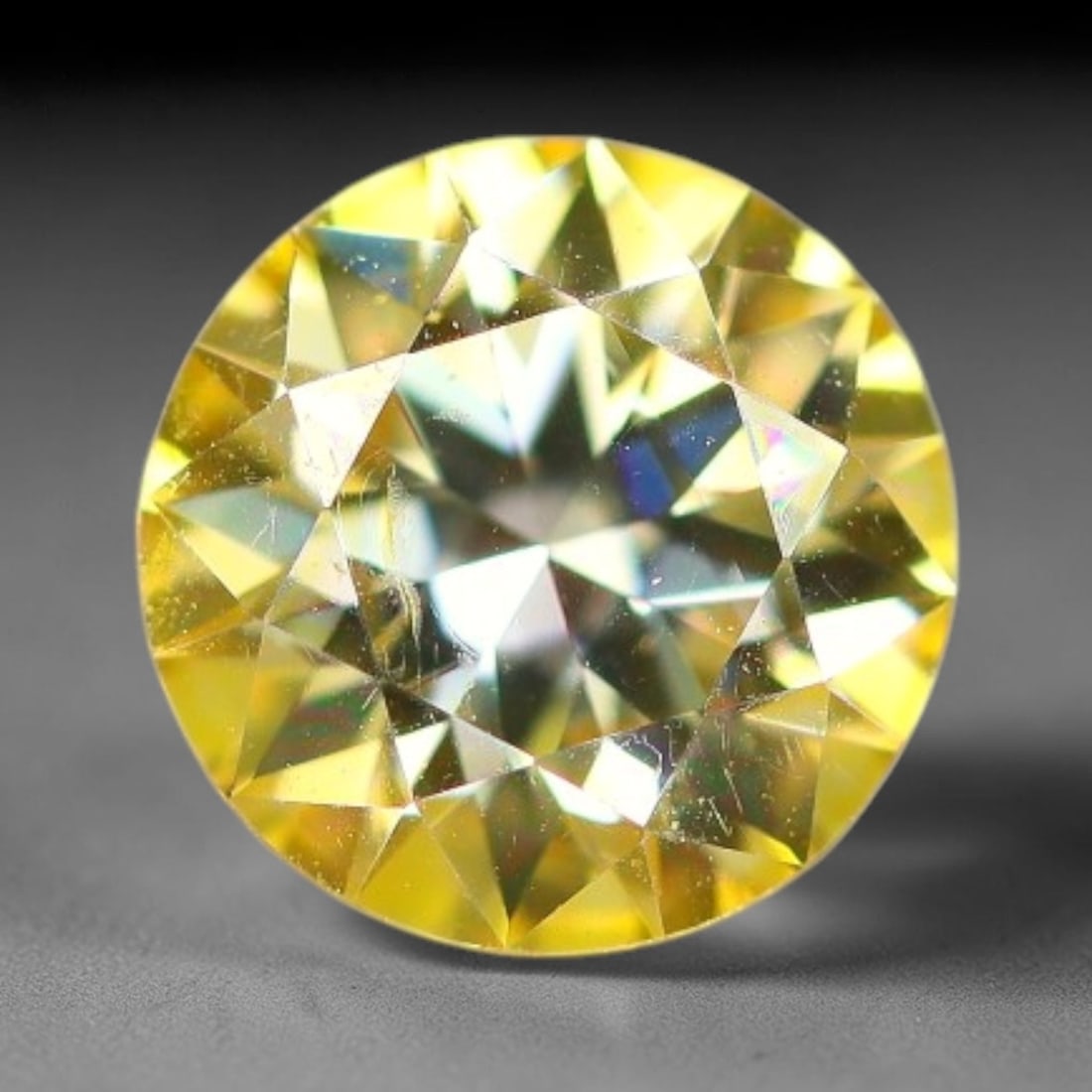 0.95 Carats Yellow Moissanite Loose Gemstone, 31WP (1 of 1)