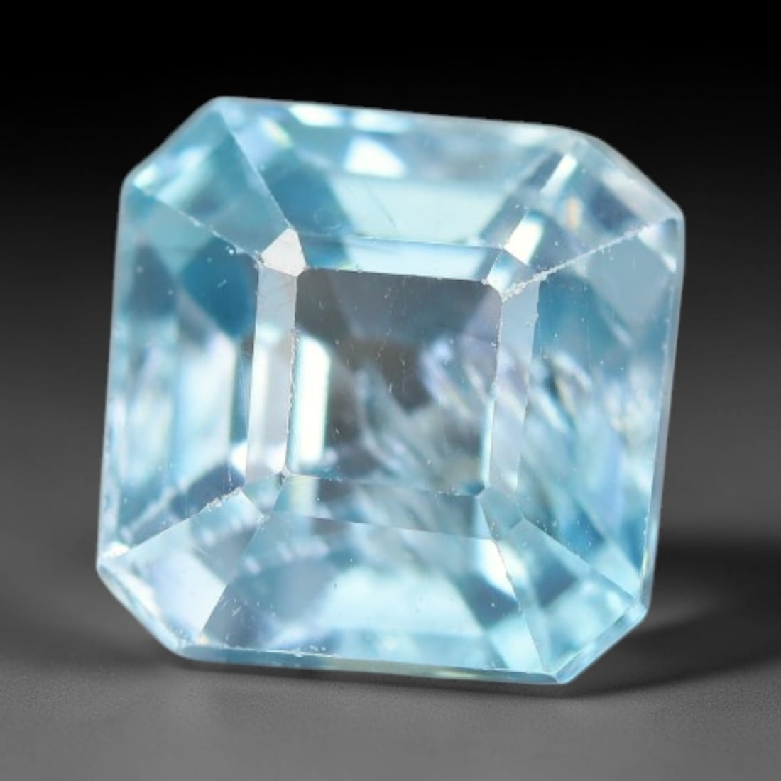 2.17 Carats Natural Sky Blue Zircon Faceted Loose Gemstone, 32WW: This zircon is extracted from natural crustal mineral deposits and processed with accurate faceting and bright reflective polishing under professional lapidary standards. Tiny natural internal pinpoin