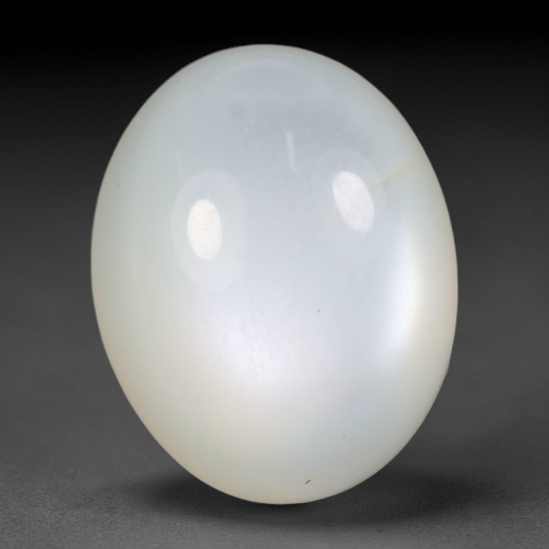 6.40 Carats Natural Ceylon Soft Milky White Moonstone Oval Cabochon Loose Gemstone, 77WS (1 of 1)