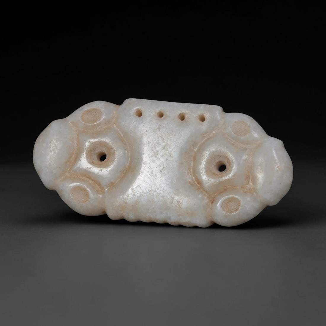 Ancient Silk Road Nishapur Hand Carved Marble Plaque Amulet, 8WT (1 of 1)