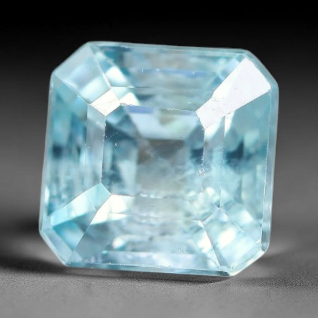 1.41 Carats Natural Sky Blue Zircon Faceted Loose Gemstone, 28WW: This zircon is extracted from natural crustal mineral deposits and processed with accurate faceting and bright reflective polishing under professional lapidary standards. Tiny natural internal pinpoin