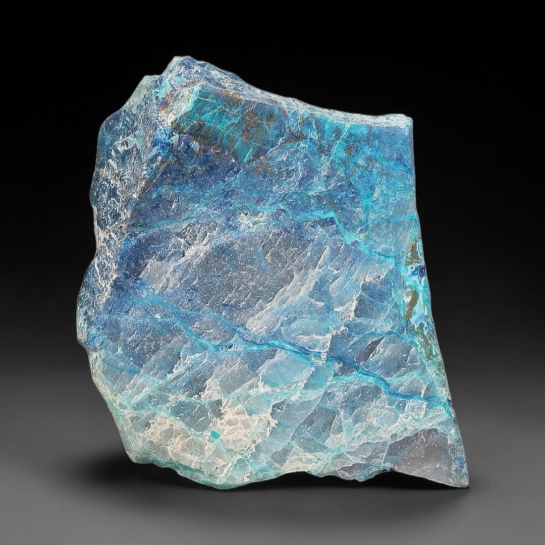 63ct Natural Peruvian Chrysocolla Polished Slab Rough, 49WV (1 of 1)
