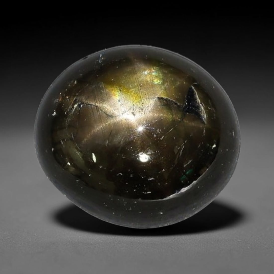 4.08ct Natural Siamese 6-Ray Black Star Sapphire Loose Gemstone, 61WW (1 of 1)