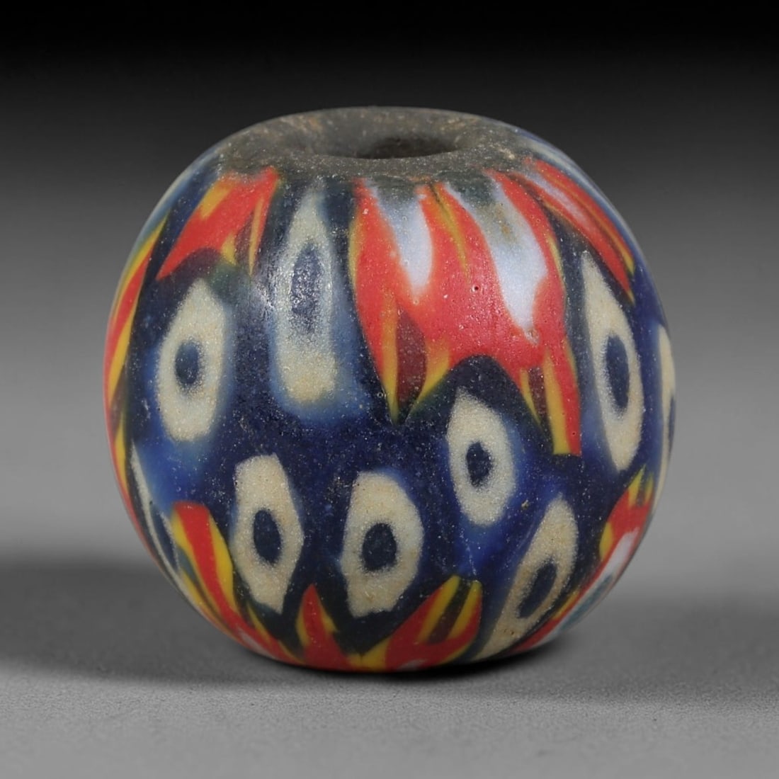 Antique Borneo Glass Trade Bead - 18mm Vintage Handcrafted Bead, 20XD: Antique Borneo glass beads hold deep cultural and historical significance within Southeast Asian maritime trade networks. For centuries, these glass spheres circulated as vital currency, ceremonial ta
