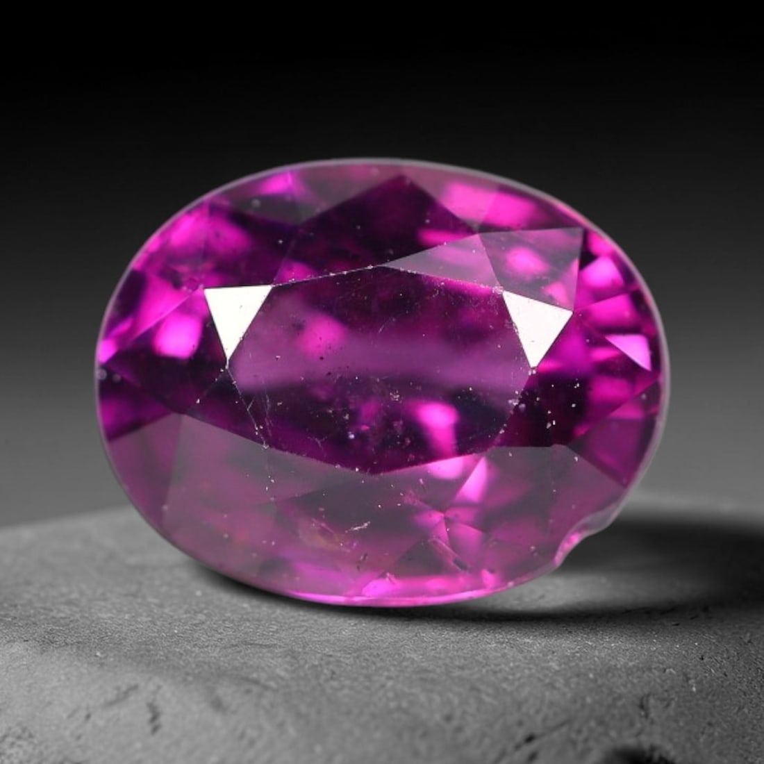 1.84 Carats Natural Pinkish Purple Rhodolite Garnet Faceted Loose Gemstone, 67WY: This garnet material forms within natural geological formations and undergoes precise faceting and high-gloss polishing via professional lapidary techniques. Minor internal pinpoint inclusions and fai