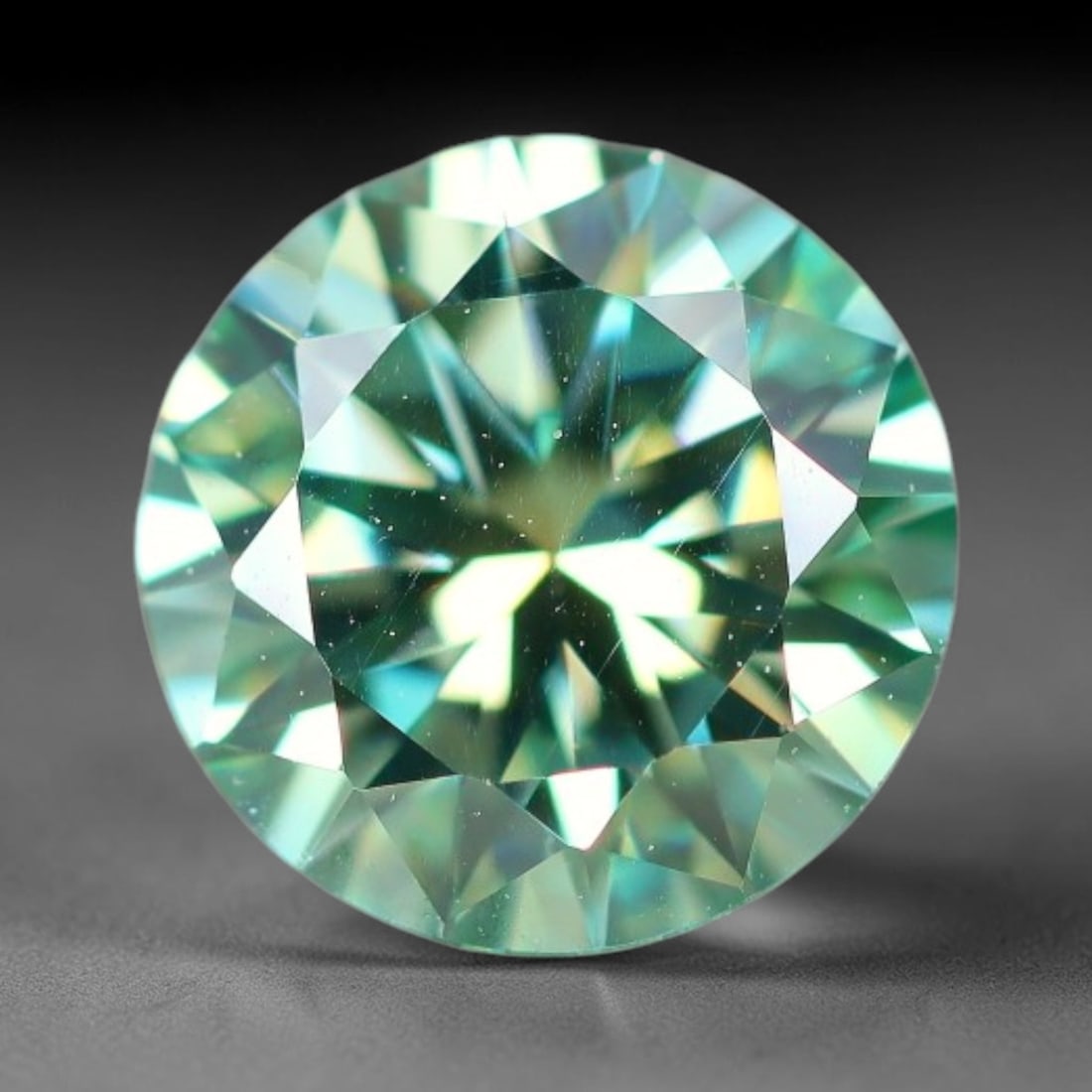 0.75 Carats Aqua Toned Moissanite Loose Gemstone, 52WP: This moissanite features dimensional measurements of 6x3.6mm, lab-grown silicon carbide material valued for superior light refraction that delivers vivid multi-hued sparkle across all lighting conditi