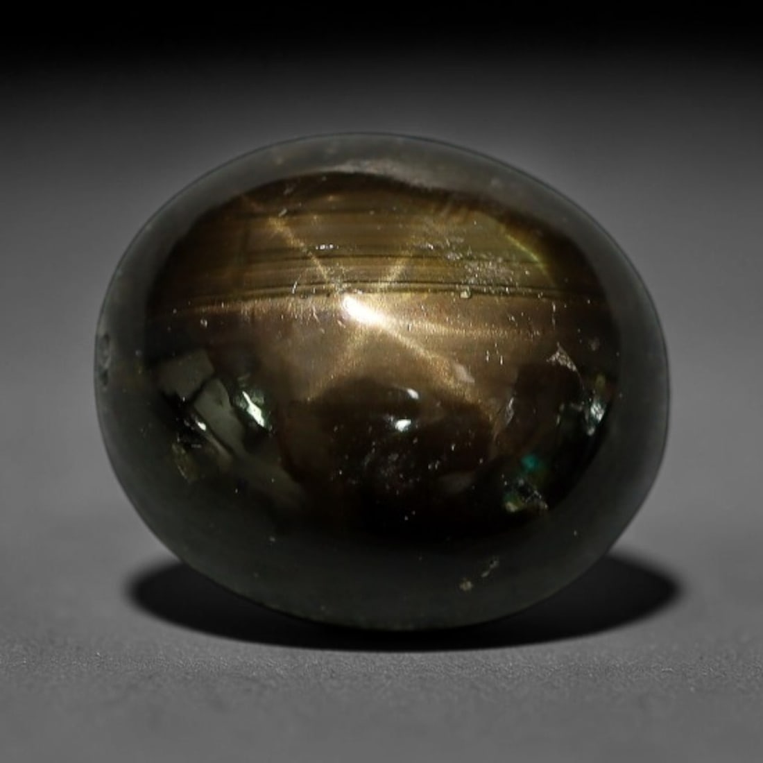 3.68ct Natural Siamese 6-Ray Black Star Sapphire Loose Gemstone, 13XY (1 of 1)