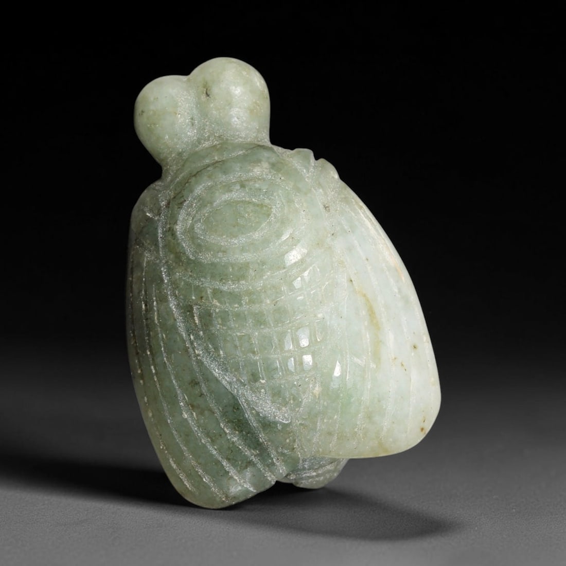 Natural Burmese Type A Jadeite Jade Hand Carved Pendant, 6TC: Artisan hand-carved untreated Burmese Type A jadeite jade pendant measuring 31x21.5 mm. Carefully sculpted with detailed relief craftsmanship and finished with a smooth glossy polish. Authentic Type A
