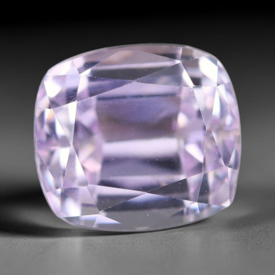 4.76 Carats Natural Soft Lilac Kunzite Faceted Loose Gemstone, 7WW: This kunzite forms within natural pegmatite mineral deposits and receives precise faceting and mirror-like high gloss polishing through professional lapidary processing. Subtle faint internal crystall