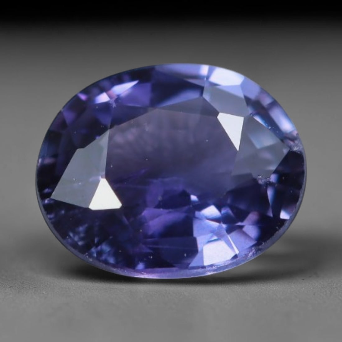 0.62 Carats Natural Violet Blue Sapphire Oval Faceted Loose Gemstone, 78XV (1 of 1)
