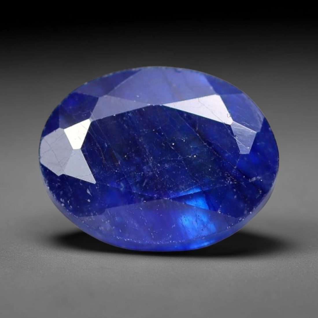2.16 Carats Royal Blue Sapphire Oval Faceted Loose Gemstone, 14WJ (1 of 1)