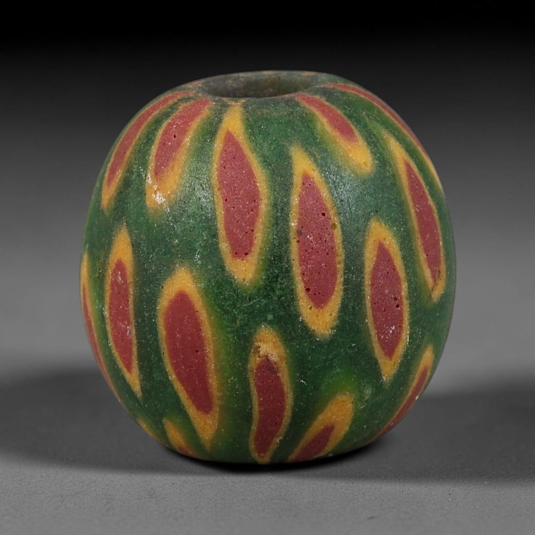 Antique Borneo Glass Trade Bead - 18mm Vintage Handcrafted Bead, 10XD: Antique Borneo glass beads hold deep cultural and historical significance within Southeast Asian maritime trade networks. For centuries, these glass spheres circulated as vital currency, ceremonial ta