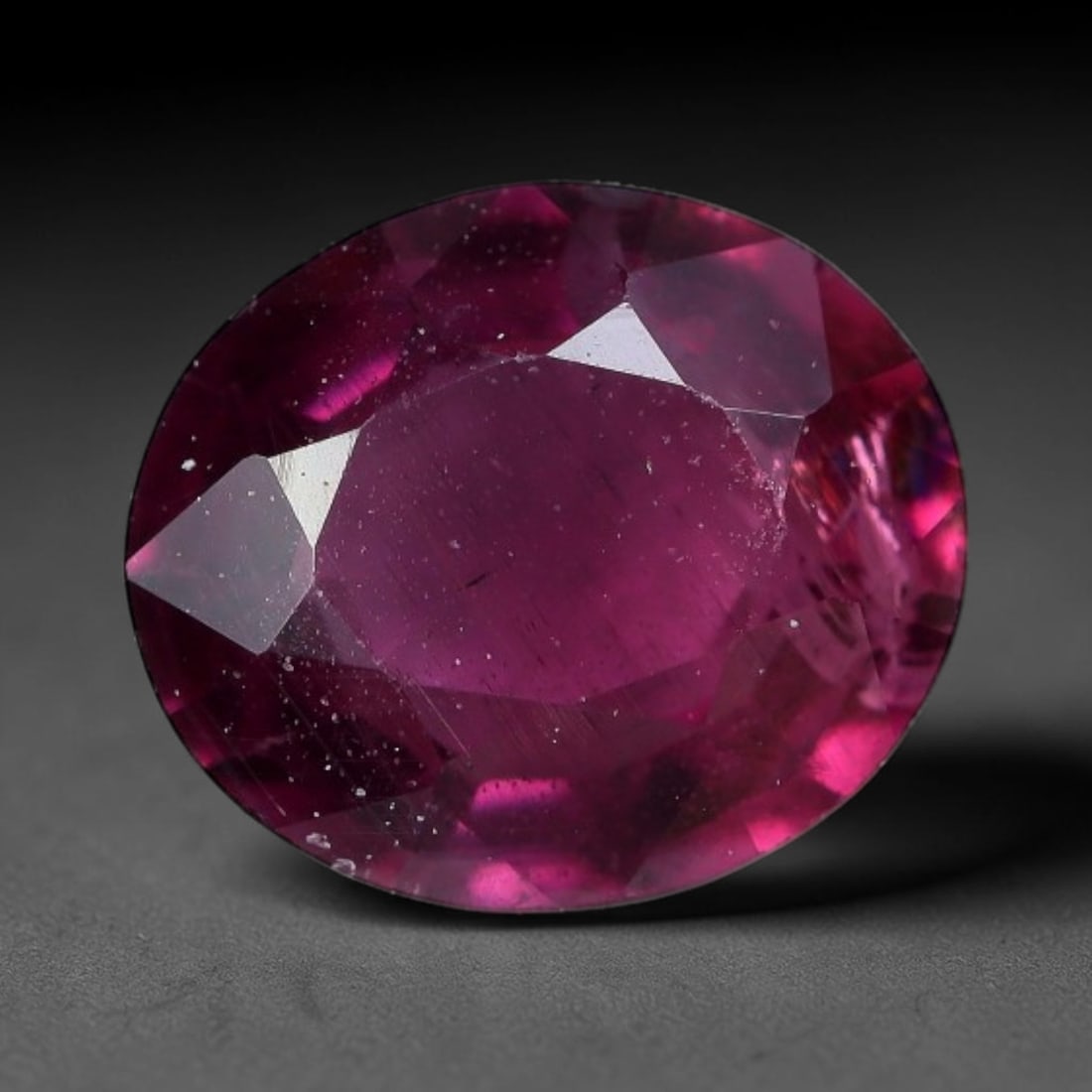 1.02 Carats Natural Rhodolite Raspberry Pink Garnet Oval Faceted Loose Gemstone, 88XV (1 of 1)