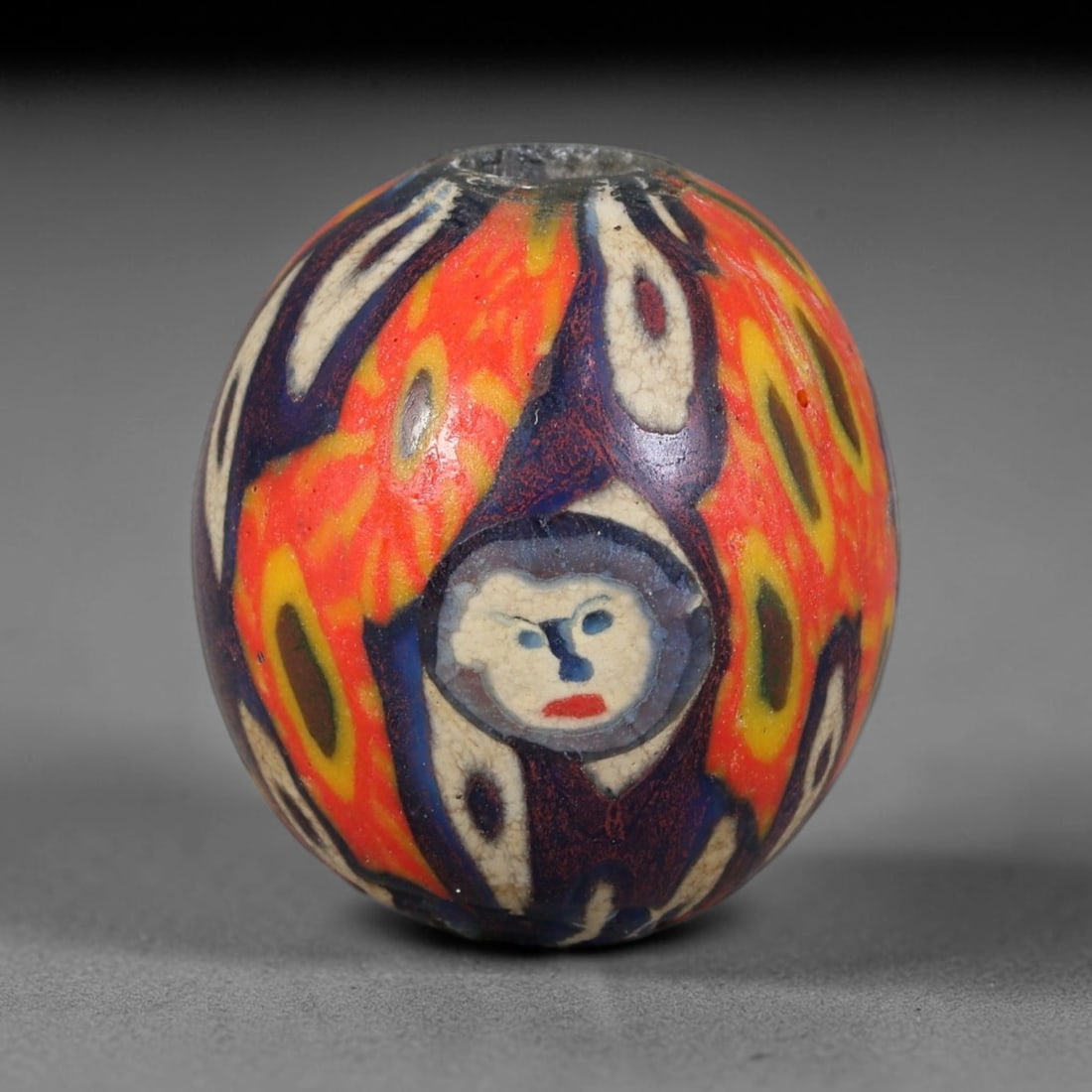 Antique Borneo Glass Trade Bead - 20mm Vintage Handcrafted Bead, 2XD: Antique Borneo glass beads hold deep cultural and historical significance within Southeast Asian maritime trade networks. For centuries, these glass spheres circulated as vital currency, ceremonial ta
