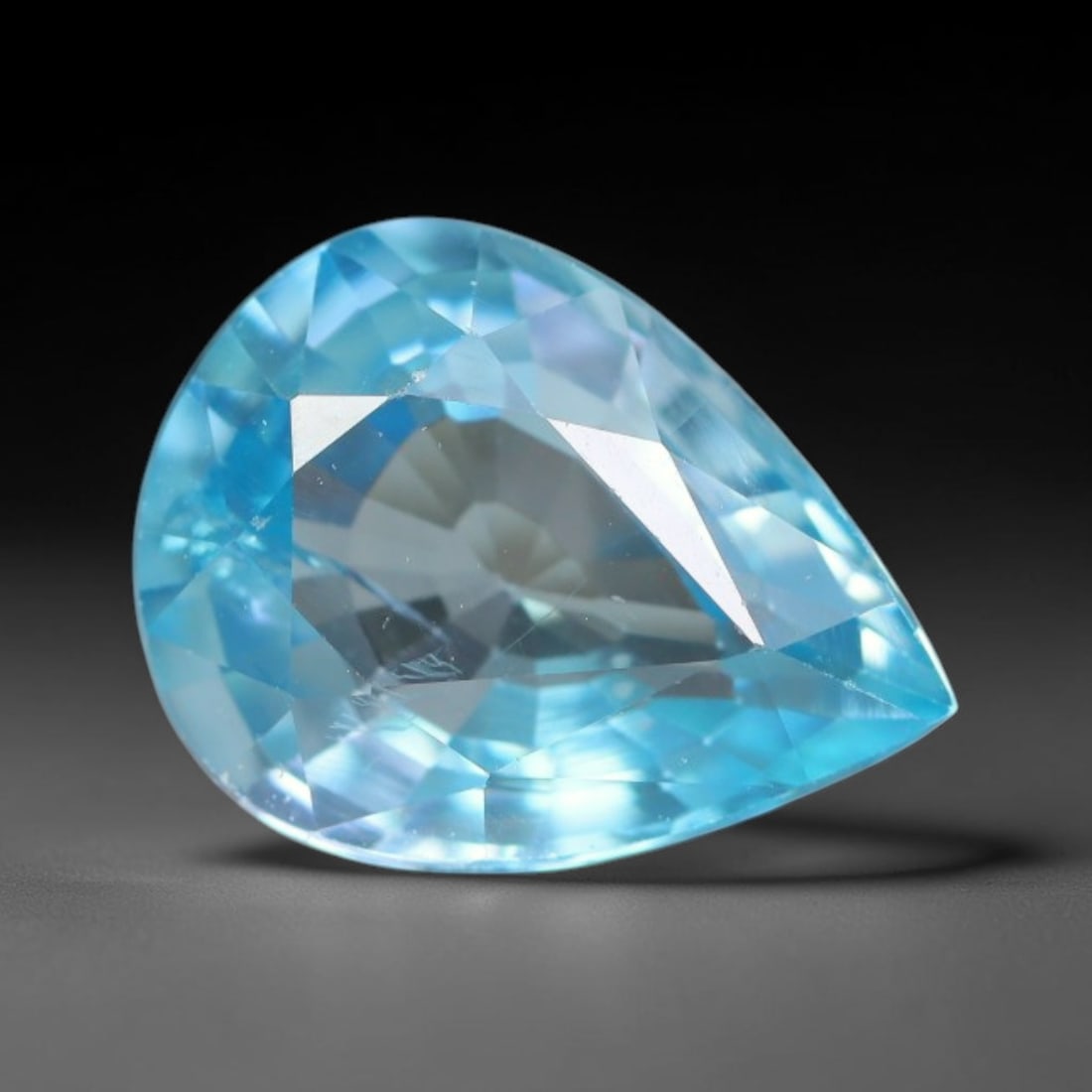 2.05 Carats Natural Sky Blue Zircon Faceted Loose Gemstone, 33WW: This zircon is extracted from natural crustal mineral deposits and processed with accurate faceting and bright reflective polishing under professional lapidary standards. Tiny natural internal pinpoin