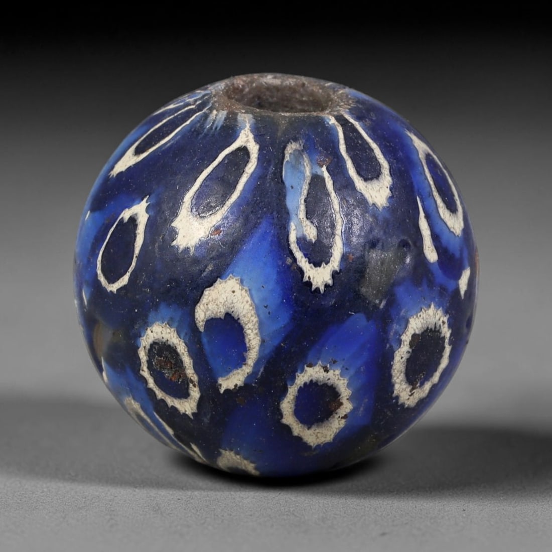 Antique Borneo Glass Trade Bead - 18mm Vintage Handcrafted Bead, 8XD (1 of 1)
