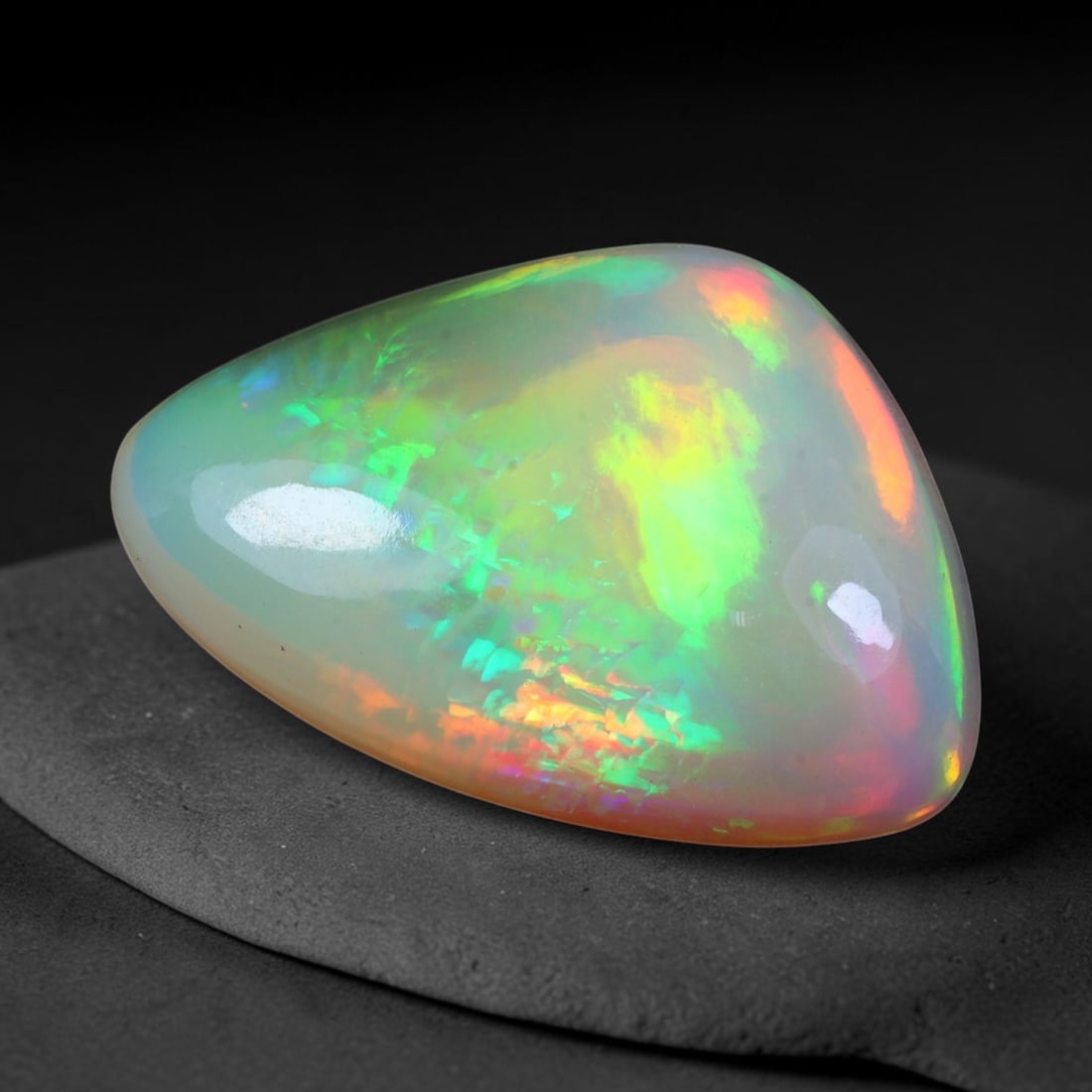 13.01ct Natural Ethiopian Welo Solid Opal Trillion Cabochon, 2TG (1 of 1)