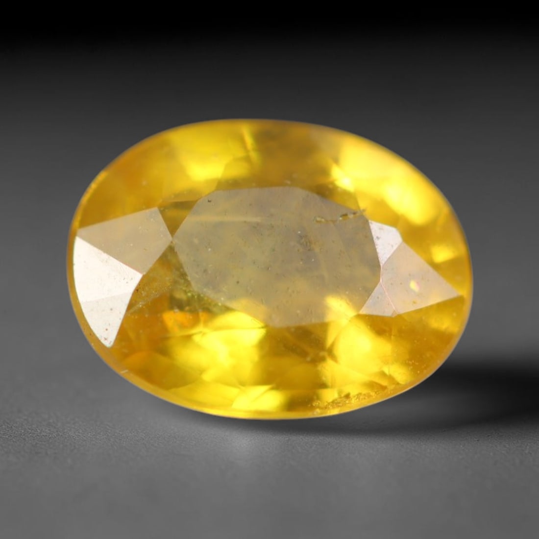 0.66 Carats Natural Bright Golden Yellow Sapphire Loose Faceted Gemstone, 25XM (1 of 1)