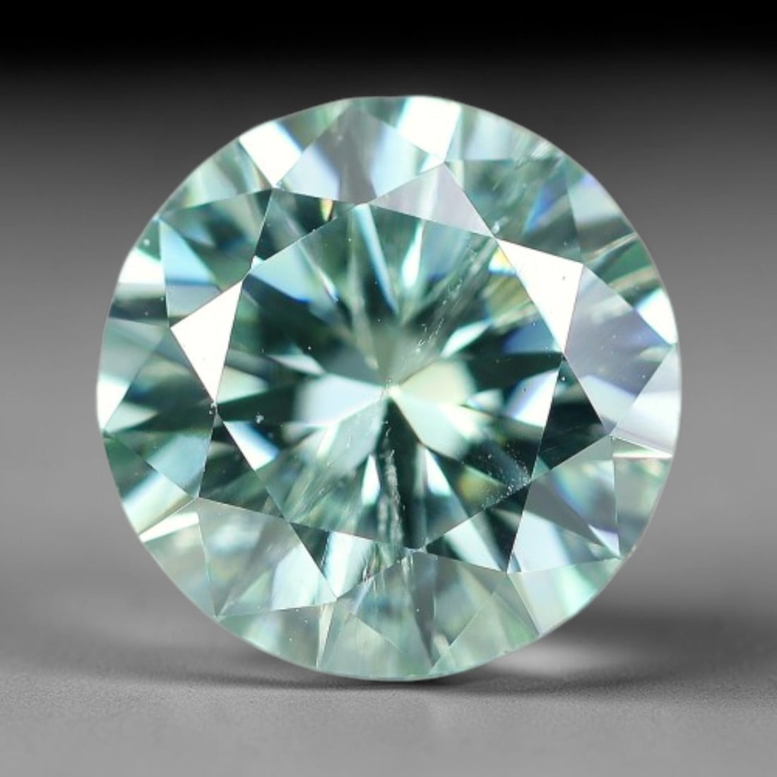 1.72 Carats Aqua Toned Moissanite Loose Gemstone, 78WP (1 of 1)