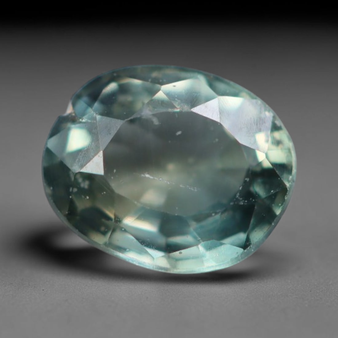 0.39 Carats Natural Soft Aquamarine Teal Sapphire Loose Faceted Gemstone, 12XM (1 of 1)