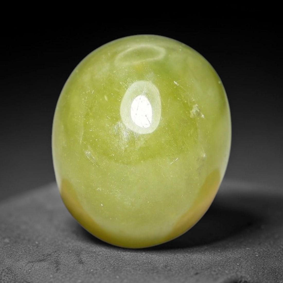6.64 Carats Natural Madagascar Greenish Yellow Sapphire Cabochon Loose Gemstone, 40XX (1 of 1)
