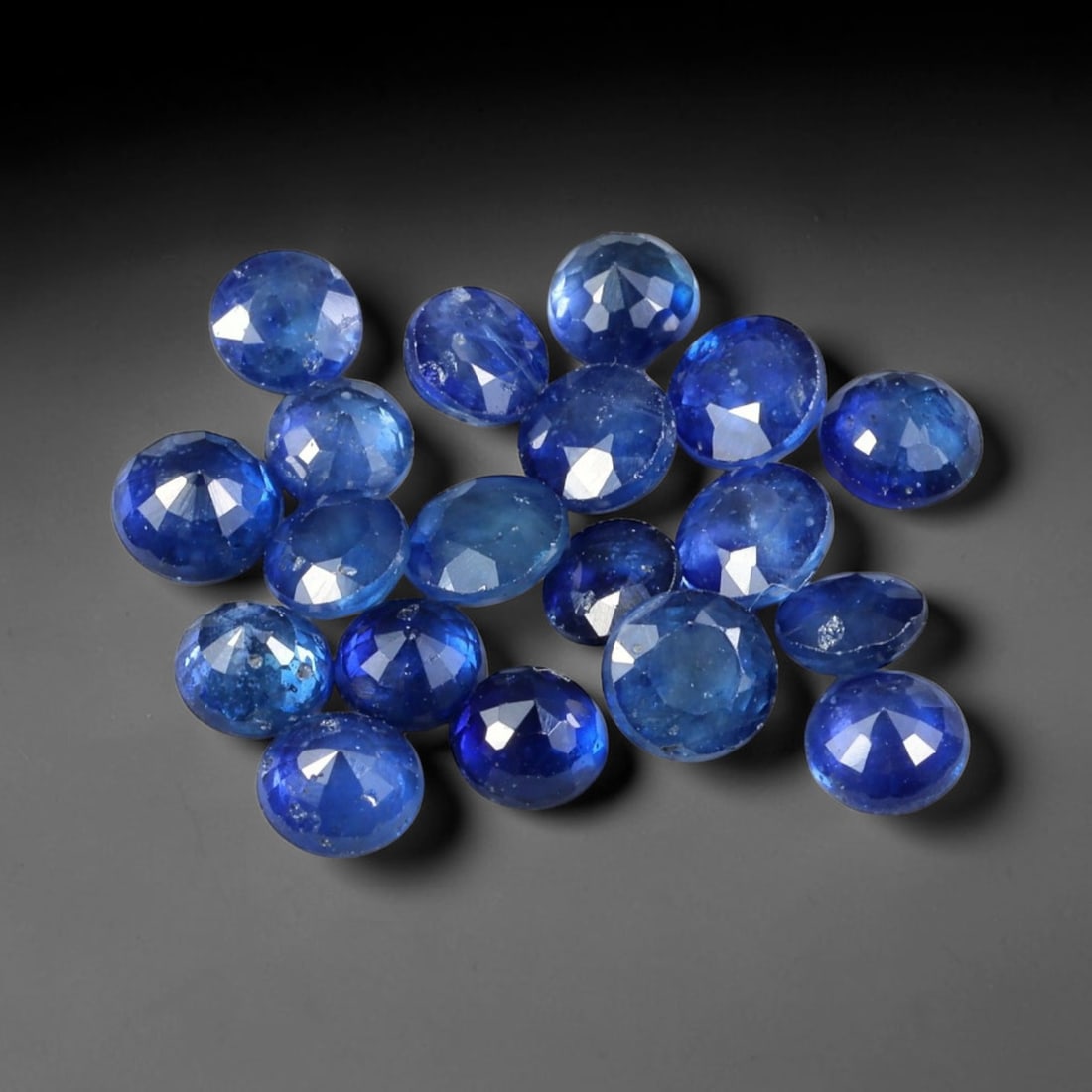 4.35ct Natural Royal Blue Sapphire Round Rose Cut Loose Gemstone, 99YW (1 of 1)