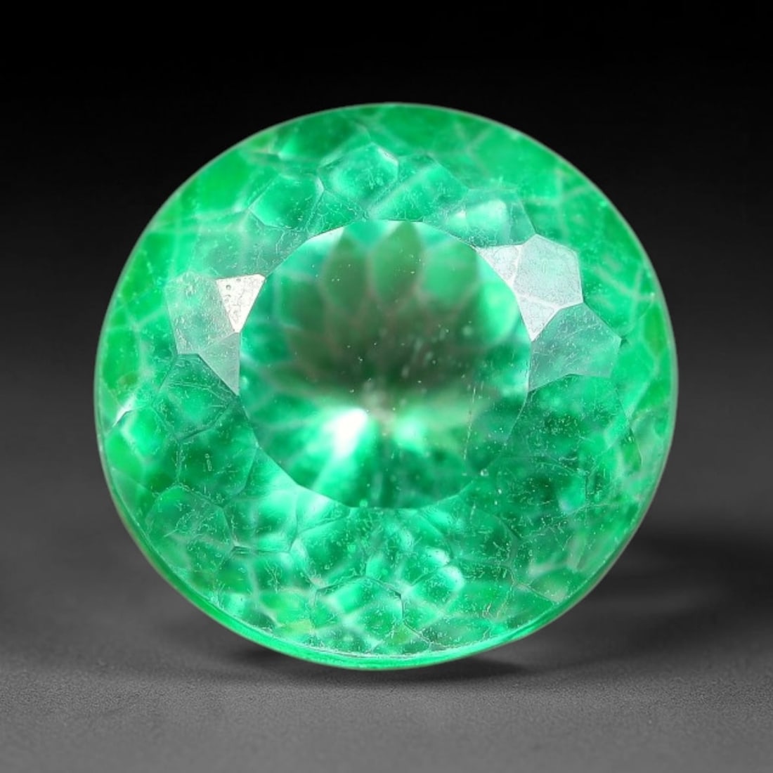 5.83 Carats Natural Brazilian Green Topaz Faceted Loose Gemstone, 96TM: This natural topaz originates from Brazilian mineral formations and undergoes professional faceted lapidary finishing with uniform high-gloss polishing across all outer crystal facets. Natural fine in