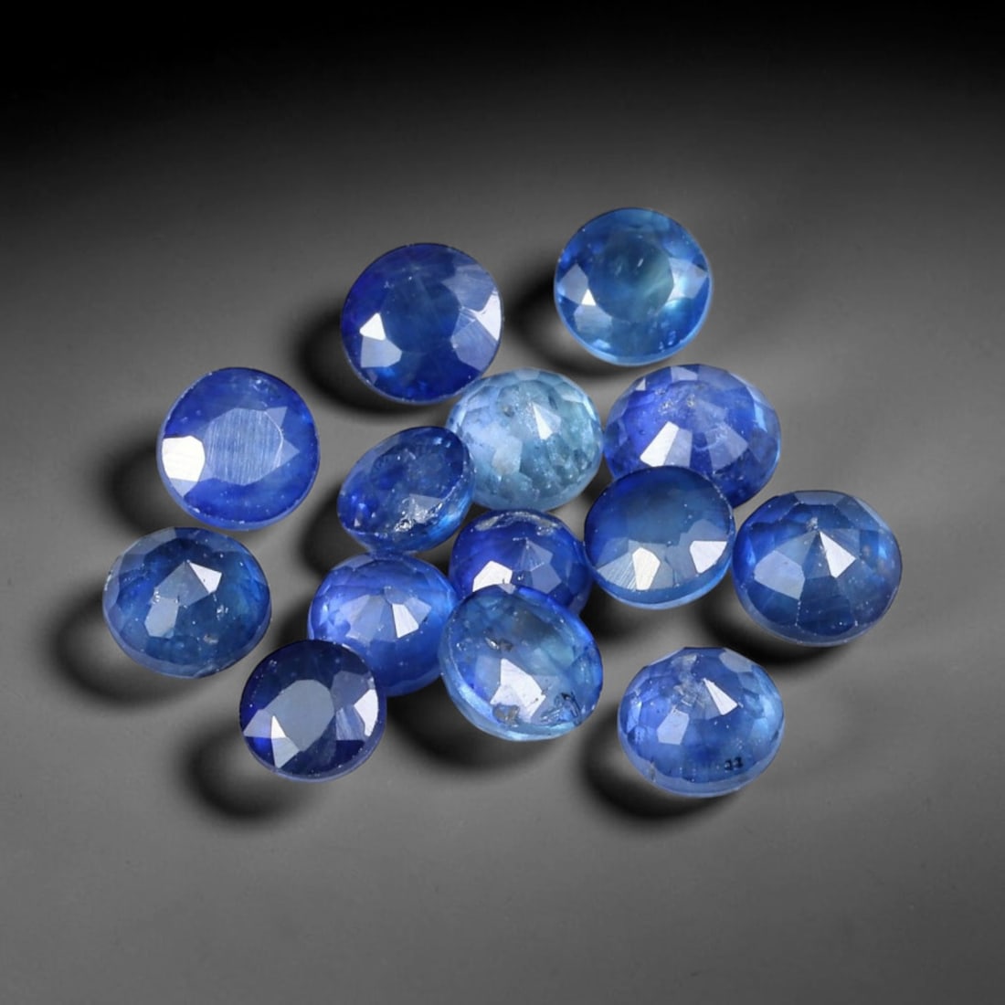 3.68ct Natural Royal Blue Sapphire Round Rose Cut Loose Gemstone, 90YW (1 of 1)