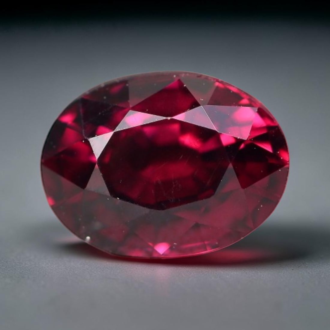 1.79 Carats Natural Pinkish Purple Rhodolite Garnet Oval Faceted Loose Gemstone, 70TS: This garnet material forms within natural geological formations and undergoes precise faceting and high-gloss polishing via professional lapidary techniques. Minor internal pinpoint inclusions and fai