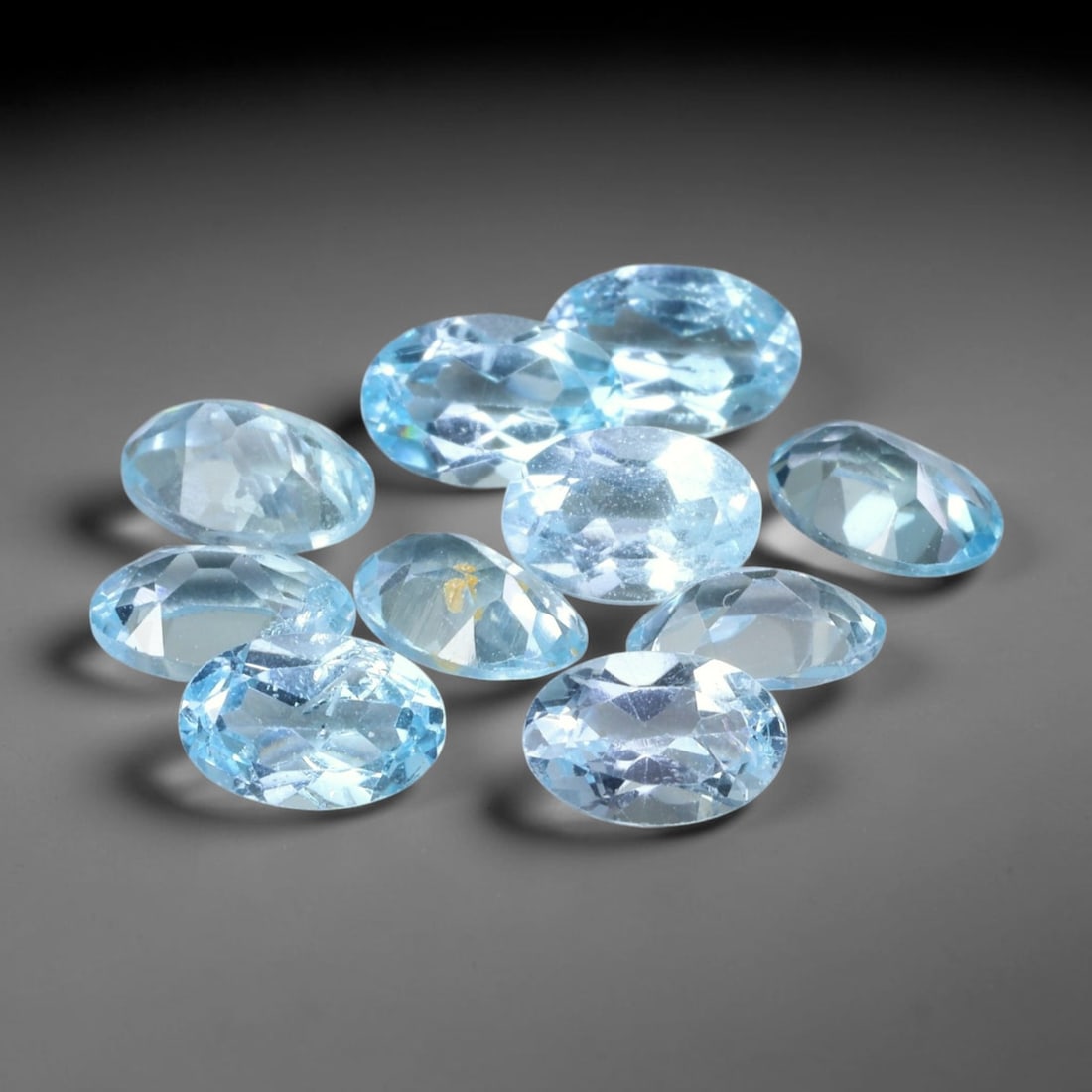 5.58 Carats Natural Brazilian Sky Blue Topaz Oval Faceted Loose Gemstone, 51TS: Constructed from genuine natural topaz sourced from Brazilian mineral deposits, the raw material has been refined through professional faceted lapidary processing with consistent glossy polishing acro
