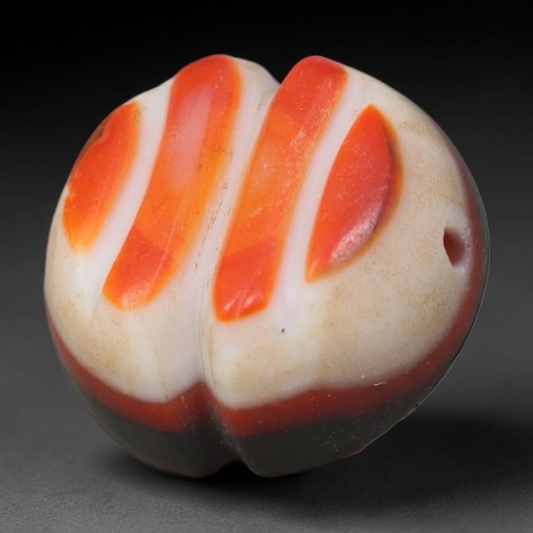 Vintage Tibetan Natural Carnelian Agate Bead Talisman, 78XZ (1 of 1)