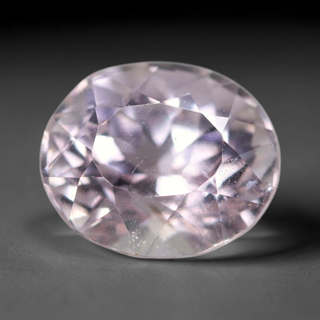 5.34 Carats Natural Pale Pink Kunzite Loose Gemstone, 68WJ: This genuine natural kunzite carries soft pale pink tonal hues formed through long-term natural geological mineral crystallization. Fine tiny internal mineral flecks and faint natural crystalline mark